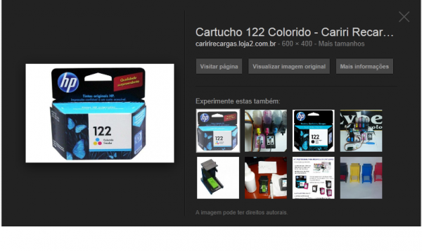 Cartuchos 122 color e black